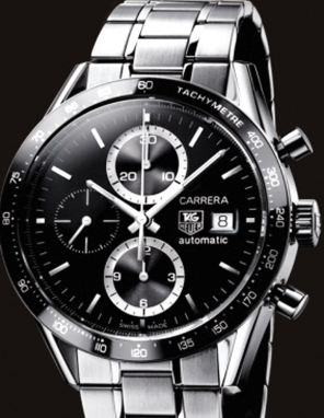 Ed Westwick Introduced Formal Black Dials TAG Heuer Carrera Copy Watches For Men